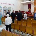 Gathering at the church